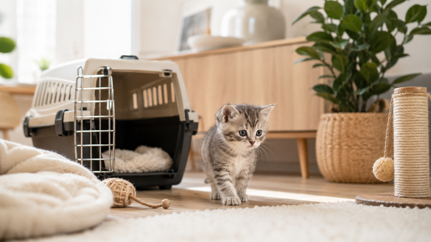 Kitten zieht ein: Die ersten Tage im neuen Zuhause