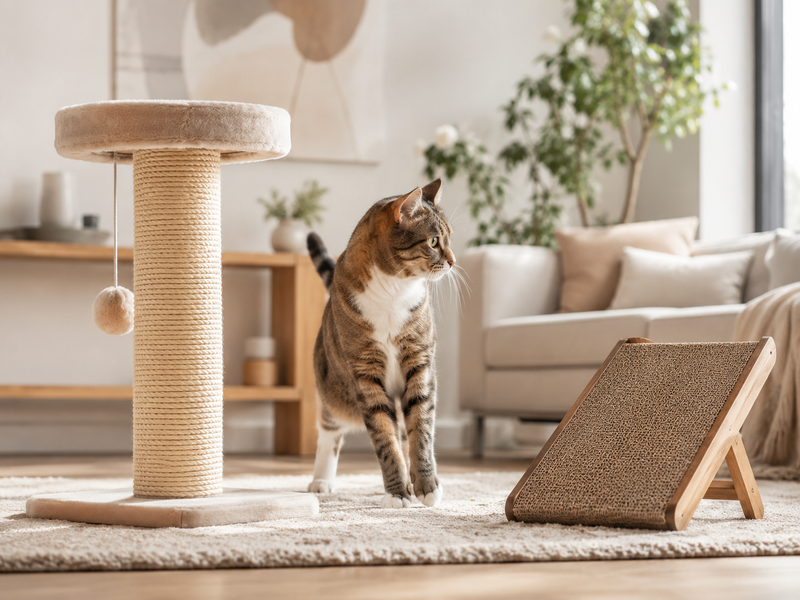 Kratzbaum oder Kratzbrett – was ist besser für deine Katze?