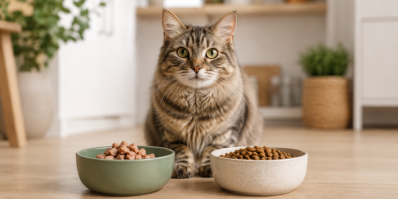 Nassfutter oder Trockenfutter für Katzen: Was passt besser in den Alltag?