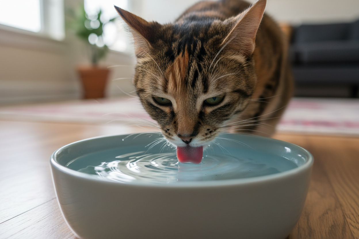 Wie viel sollte eine Katze trinken? So erkennst du, ob deine Katze genug Wasser aufnimmt