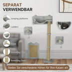 Katzen Kletterwand Set 5-teilig – PawHut
