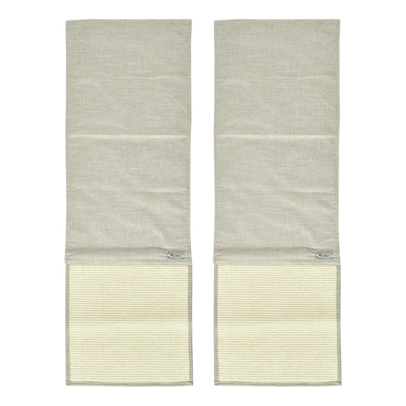 PawHut 2er Kratzmatte für Sofa & Wand – Beige/Grau