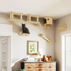 Katzen-Kletterset 5-teilig mit Haus & Leiter – PawHut