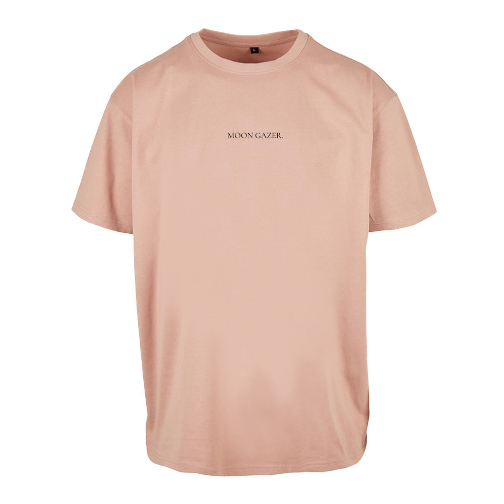 MOON GAZER T-Shirt in Amber – Loose Fit, 100% Baumwolle, Vorderseite