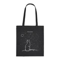 MOON GAZER BAG in Schwarz – Tote Bag aus 100% Baumwolle, OEKO-TEX® zertifiziert, Vorderseite