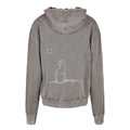 MOON GAZER PULLOVER in Asphalt – Loose Fit, Acid Washed, 100% Baumwolle - Rückseite