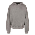 MOON GAZER PULLOVER in Asphalt – Loose Fit, Acid Washed, 100% Baumwolle - Vorderseite