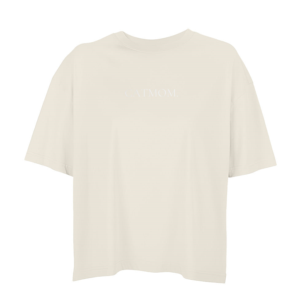 THE CATMOM Shirt in Creamy Weiß – Oversized Fit, 100% Bio-Baumwolle, OEKO-TEX® zertifiziert