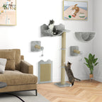 Katzen Kletterwand Set 5-teilig – PawHut