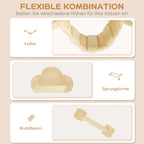 Katzen-Kletterset 5-teilig mit Haus & Leiter – PawHut