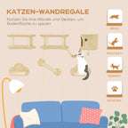 Katzen-Kletterset 5-teilig mit Haus & Leiter – PawHut