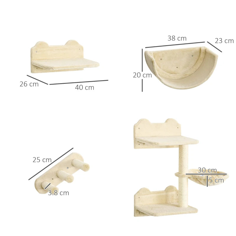 Kletterwand-Set 4-teilig – PawHut