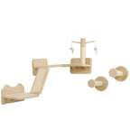 Katzen Kletterwand Set 3-teilig – PawHut