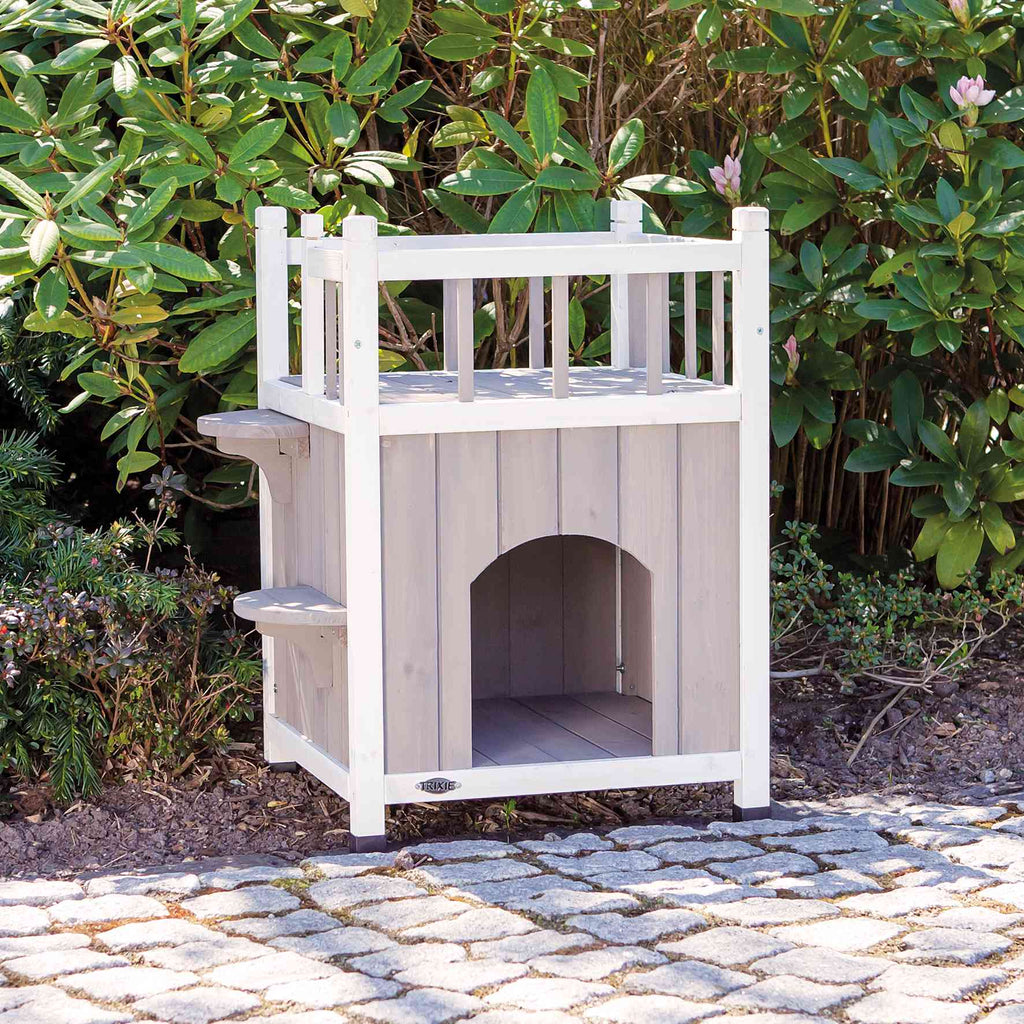 Cat's Home Katzenhaus mit Balkon – Trixie