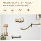 Kletterwand-Set 4-teilig mit Hängematte – PawHut