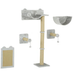 Katzen Kletterwand Set 5-teilig – PawHut