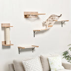 Kletterwand-Set 4-teilig mit Hängematte – PawHut
