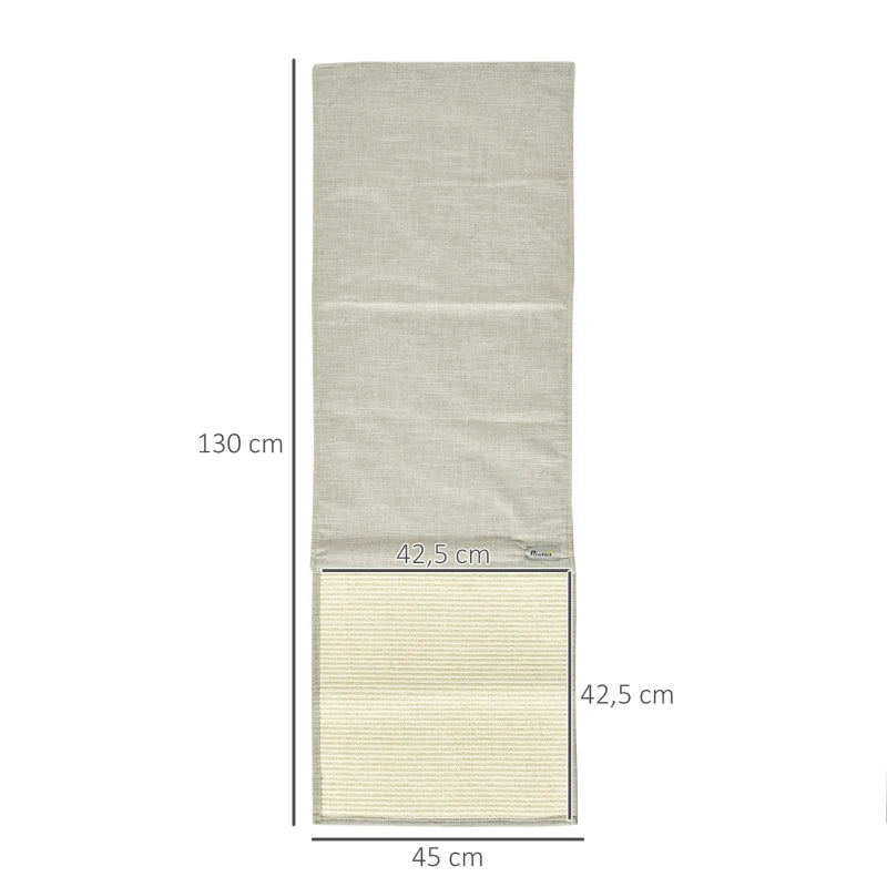 PawHut 2er Kratzmatte für Sofa & Wand – Beige/Grau