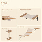 Kletterwand-Set 4-teilig mit Hängematte – PawHut