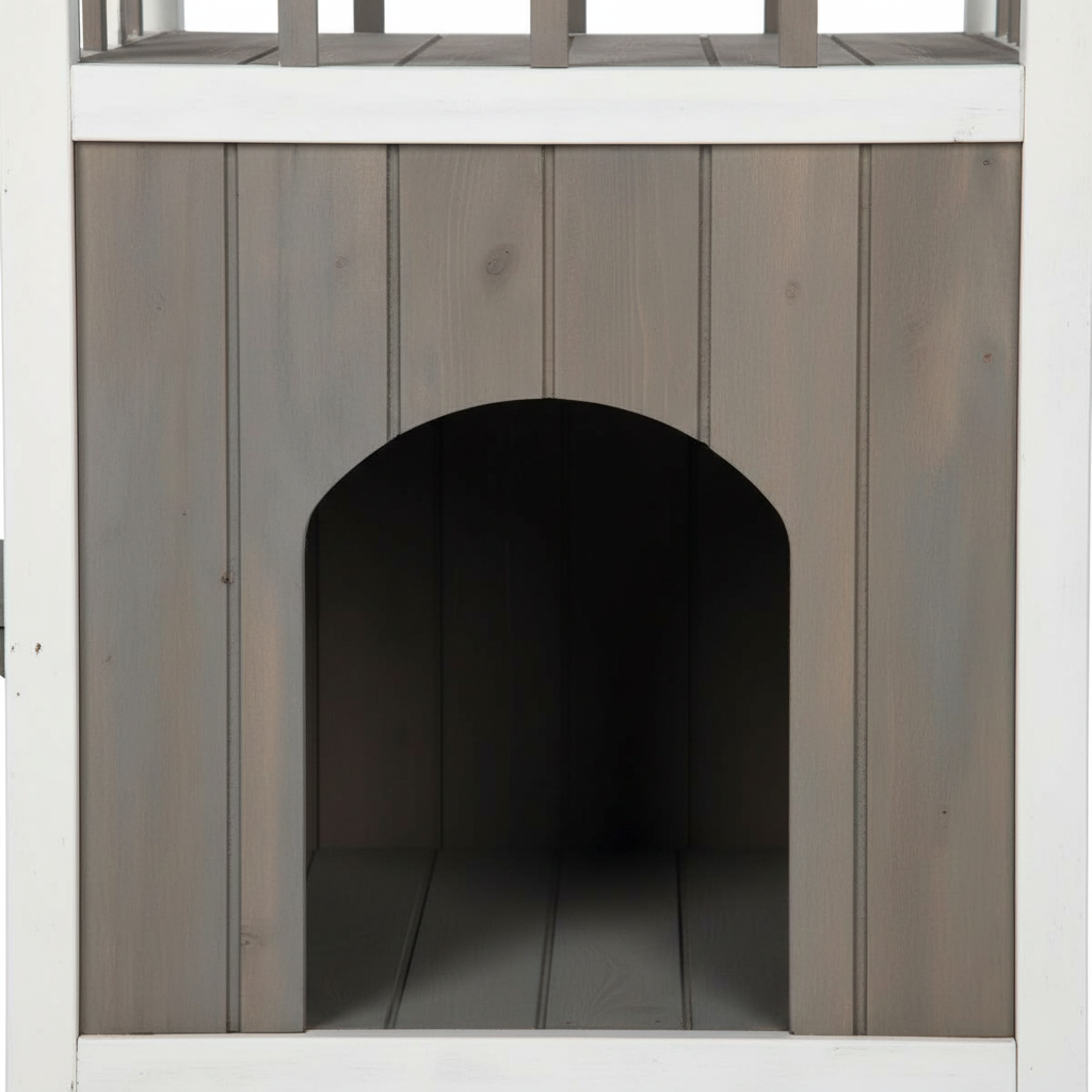 Cat's Home – Beauty Shot Eingang & Holzdetail
