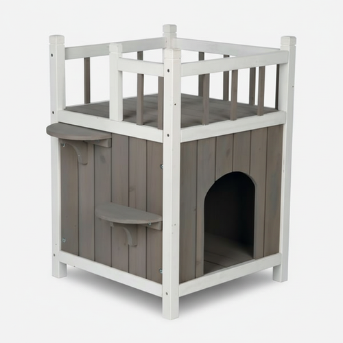 Cat's Home – Exklusives Katzenhaus mit Balkon