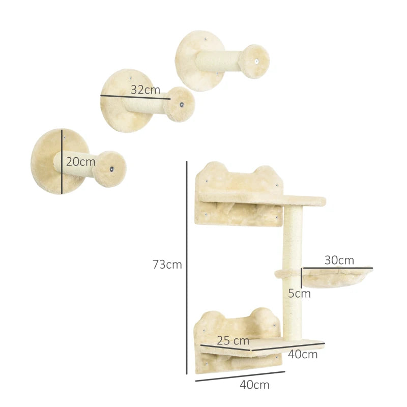 Kletterstufen-Set 4-teilig – PawHut
