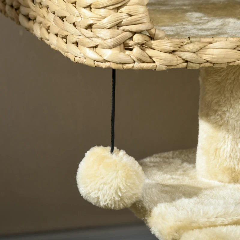 Kratzbaum mit Katzenhaus – PawHut