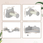 Katzentreppen-Set 4-teilig – PawHut