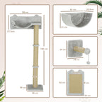 Katzen Kletterwand Set 5-teilig – PawHut